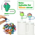 thumbnail image 6 of Topekada 50PCS Straw Cover Cap, Cute Summer Straw Cover for 30&40 Oz Tumbler, Straw Topper for Cup in different Shapes, Straw Protectors Drinking Straw Caps for 10 mm Straws, 6 of 7