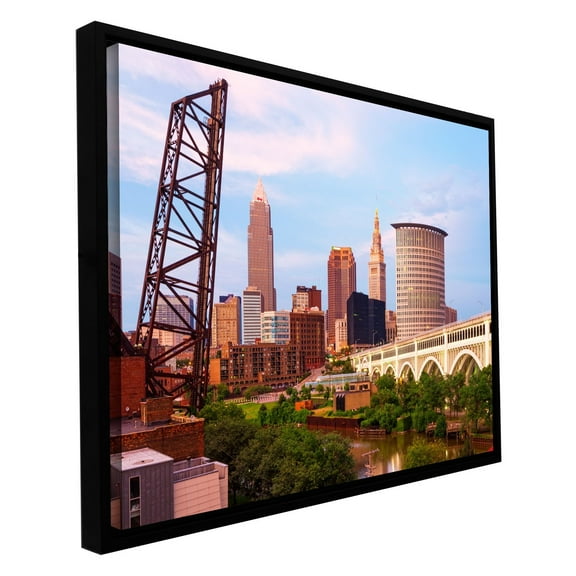 ArtWall Cody York "Cleveland 10" Floater Framed Gallery-Wrapped Canvas
