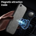 thumbnail image 4 of Funda con textura de cuero para iPhone, carcasa con soporte magnético para iPhone 7, 8, 7 Plus, 8 Plus, X, XS, XS, Max, XR, SE, 2022, 2020, 4 of 5