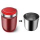 thumbnail image 2 of ZHAOCHENG Cenicero para coche con tapa, cenicero universal resistente al viento para portavasos, contenedor de basura portátil, cenicero de plástico de acero inoxidable con LED, rojo, 2 of 5