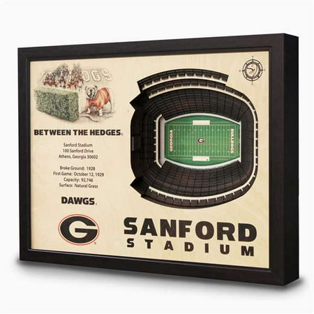 - Georgia Bulldogs - Sanford Stadium Wall Art
