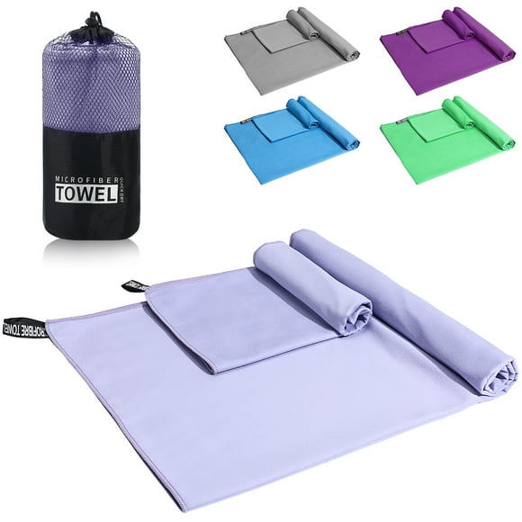 BRIGHTFUFU 1 juego de toallas grandes de microfibra para playa, de secado rápido, accesorio para exteriores.