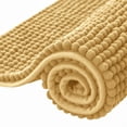 thumbnail image 1 of Alfombra de baño SUBRTEX de chenilla para baño, 1400 g/m², color amarillo, 50 x 80 cm, 1 of 9