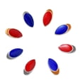 thumbnail image 4 of halloween hippy colorful colmillo dientes superior boca parrillas platino plateado Sunnimix Teeth Grills Caps, 4 of 8