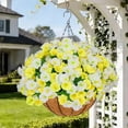 thumbnail image 6 of 2 Sets of Simulated Morning Glory Hanging Baskets, Durable and Uv Resistant Outdoor Hanging Baskets for Spring and Summer Decoration, 6 of 7