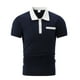 thumbnail image 1 of pstuiky camiseta de hombre, Camisa informal de negocios de manga corta con cuello vuelto y botones para hombre camisas casuales para hombre xxl, 1 of 4