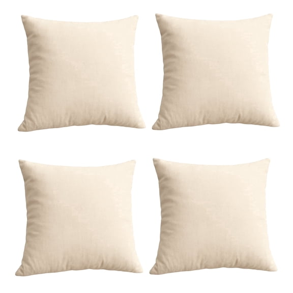 Trendy Home 16x16 100% Natural Cotton Throw Pillow Insert(Set of 4), Bed and Couch Pillows Stuffer Hypoallergenic, Decorative Home Outdoor Sofa Pillow Filler (Cotton, 4 Pack)