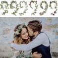 thumbnail image 5 of Enredadera de rosas, planta artificial, flor artificial, decoración de boda, decoración del hogar, enredadera de flores artificiales (190 cm E ER, 5 of 5