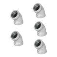 thumbnail image 1 of 5pzs Codo 45° Galvanizado 1/4 Npt 6mm Hidráulico Agua Aire, 1 of 1