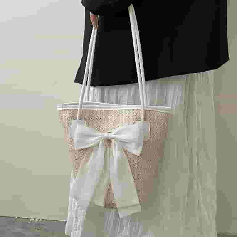 Shoulder Bag Straw Purse With Zipper Straw Purses For Women 2025