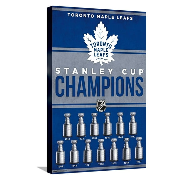 NHL Toronto Maple Leafs - Champions 23 Canvas Wall Poster, 14.725" x 22.375"