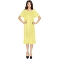 thumbnail image 3 of EZI Women's Short Sleeve Cotton-Rich House Dress Duster, 3 of 3