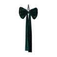 thumbnail image 5 of Velvet Christmas Bow,25.2 x 11.8 in Large Hanging Bow Decoration, Pleated Long-Tail Design with Hanging Loop, Holiday Bow for Christmas Tree Wreath Door and Mantel, 5 of 6