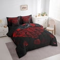 thumbnail image 3 of Castle Fairy FloralRed Rose Bedding Comforter Set,Romantic Festival Queen Bedding Sets, 3 of 8