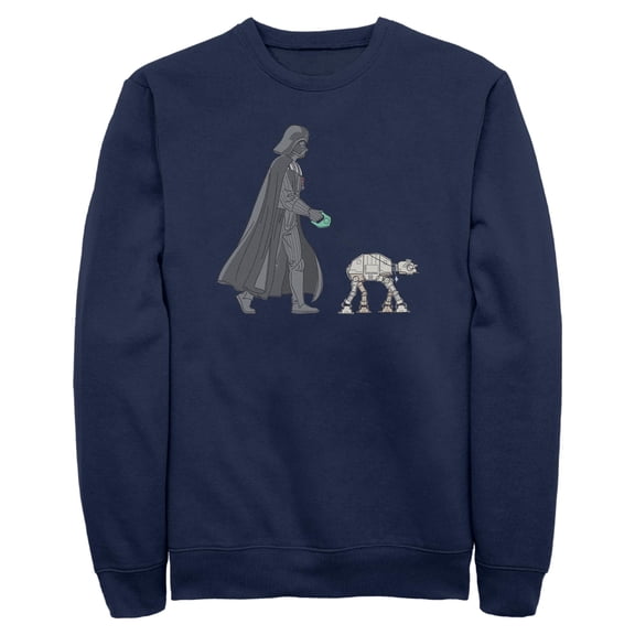 Mens Star Wars Darth Vader AT-AT Walking the Dog Sweatshirt