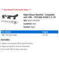 thumbnail image 2 of Right Exhaust Manifold - Compatible with 1988 - 1995 GMC K3500 5.7L V8 1989 1990 1991 1992 1993 1994, 2 of 2