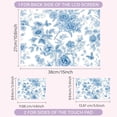 thumbnail image 2 of Blue Flowers Laptop Skin Sticker Decal Netbook Skin Sticker Notebook Art Decal 12" 13" 13.3" 14" 15" 15.4" 15.6 Inch Laptop Protector Cover Waterproof Scratchproof Removable Easy to Apply Making DIY, 2 of 9