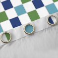 thumbnail image 4 of Feelyou Modern Buffalo Plaid Blackout Curtains Set of 2 (52x84 Each) for Teens, Blue Green Square Window Curtains, Simple Fashion Style Curtains and Drapes, Window Curtains Decor, 4 of 6