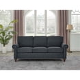 thumbnail image 2 of Pemberly Row Modern Polyester Fabric 78" Wide Sofa in Dark Gray, 2 of 9