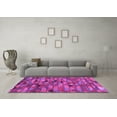 thumbnail image 3 of Ahgly Company Indoor Square Oriental Purple Traditional Area Rugs, 7' Square, 3 of 4