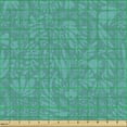 thumbnail image 2 of Ambesonne Abstract Fabric by the Yard Upholstery, Bluish Botanical Motifs, 2 Yards, Dark Seafoam and Teal, 2 of 5