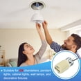 thumbnail image 4 of Portalámparas de Cerámica, Soporte de Bombilla de Cerámica con Cable, Conector de Base de Luz Resistente al Calor para Luz LED Halógena 4, 4 of 6
