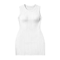 thumbnail image 5 of Women's Sleeveless Mini Dress,Crew Neck Slim Fit Bodycon Short Tank Dress for Coffee Date, 5 of 6