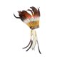 thumbnail image 4 of Tocado de americanos con plumas artificiales, tocado, jefe americano, sombrero de americanos para regalos de cumpleaños, representacio, 4 of 9