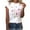 Q White, variant on Ichuanyi Women's Fashion Floral Plant Print Female Round Neck Loose T-shirt