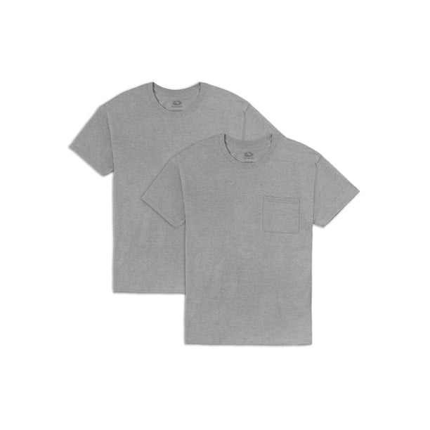 Camiseta Fruit of the Loom Eversoft de algodón con bolsillo para hombre