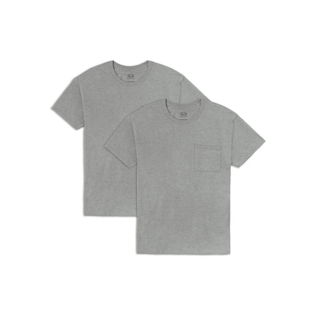 Camiseta Fruit of the Loom Eversoft de algodón con bolsillo para hombre