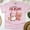 Light Pink, variant on It’s Freezing Season T-Shirt | Cute Snowman and Pink Tree Holiday Tee, White, Size S