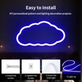 thumbnail image 4 of WANGQ LED Strip White 16.4ft/5m Neon Strip 12V Silicone Waterproof Flexible LED Neon Rope Light (Power Adapter Not Included), 4 of 7