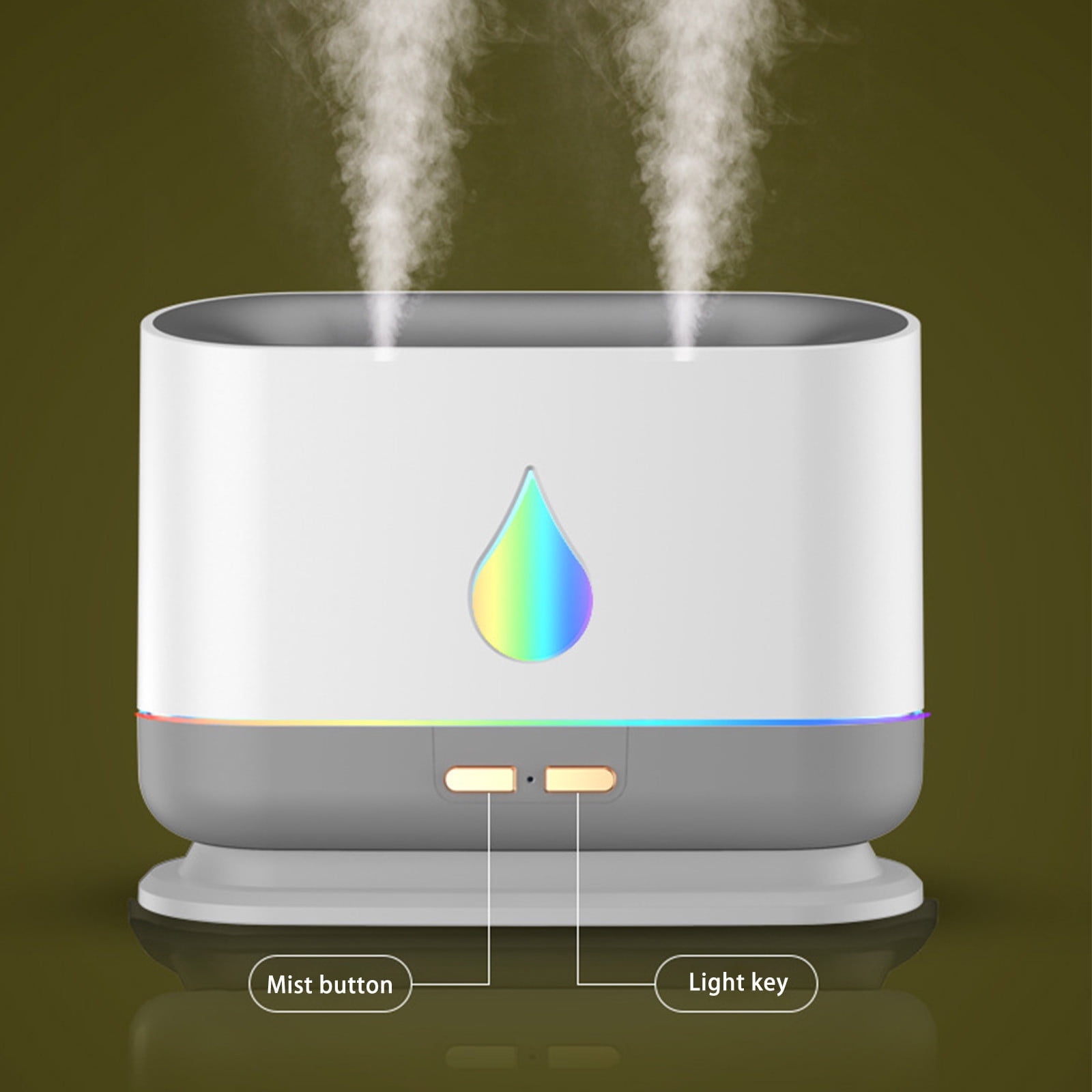 RAPOBRIX 1L Warm Mist Humidifier for Bedroom/Home - Essential Oil Diffuser