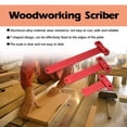 thumbnail image 2 of Woodworking Scriber T-Type Ruler Hole Positioning Scribing Gauge Aluminum Alloy Measuring Tool 260mm for Carpenter, 2 of 7