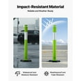 thumbnail image 6 of Green Delineator Posts 48 Inches Tall, Set of 3 - Features Weighted Rubber Base and Reflective Strips for Enhanced Traffic Safety at Work Sites, Parking, Events, 6 of 10
