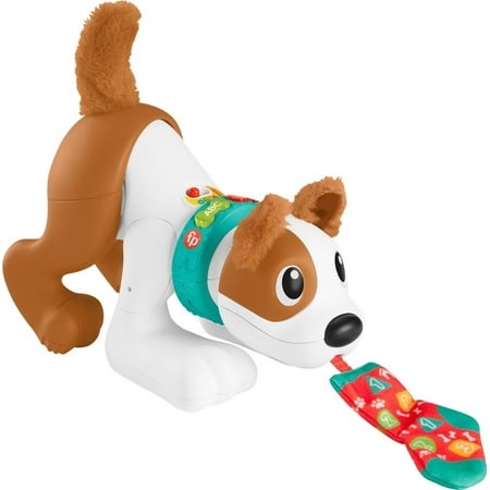 UPC: 0194735008438 | Fisher-Price 123 Crawl With Me Puppy Electronic Learning Toy with Music & Lights for Infants