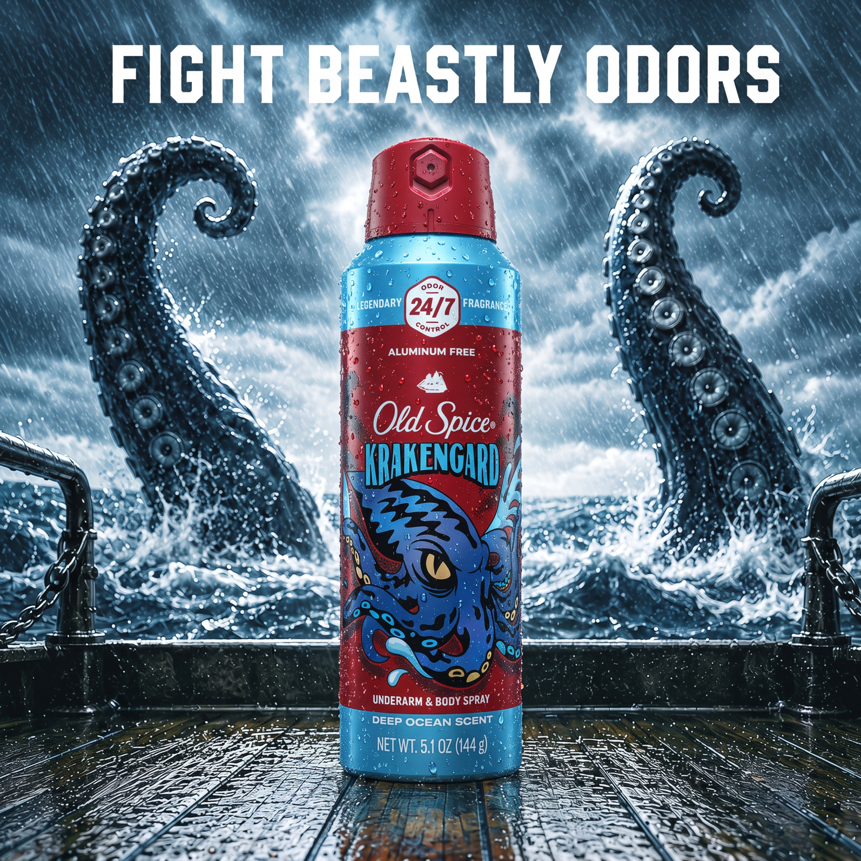 Old Spice Krakengard Body Spray photo 8