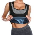 thumbnail image 4 of POP CLOSETS Men Women Sauna Sweat Shaper Premium Workout Vest Tank Top Weight Loss Waist Trainer Shapewear Polymer, 4 of 7
