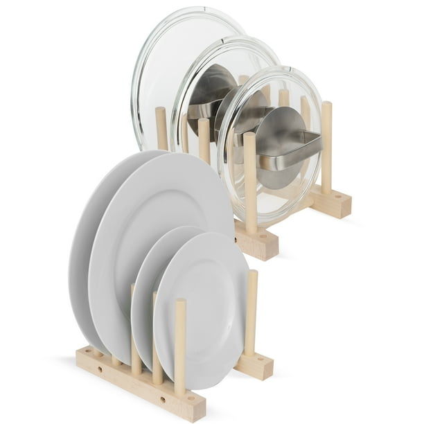 Wallniture Acacia Wood Plate Holder Display Stand Pot Lid Organizer Dish Drying Rack Natural Set Of 2 Walmart Com Walmart Com wallniture acacia wood plate holder display stand pot lid organizer dish drying rack natural set of 2