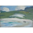 thumbnail image 2 of Samuel John Peploe 24x17 Gold Ornate Framed and Double Matted Museum Art Print Titled - The Sands, Barra, 2 of 4