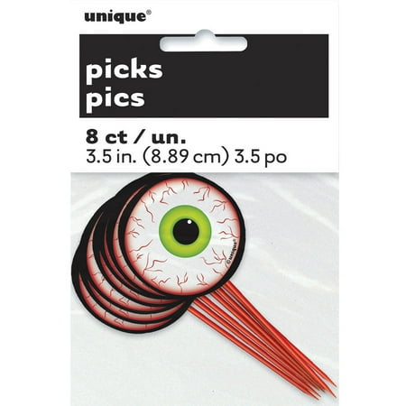 eyeball halloween toothpicks 8 count