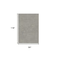 thumbnail image 6 of HomeRoots 552161 8 x 10 ft. Beige & Grey Geometric Rectangle Area Rug, 6 of 9