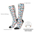thumbnail image 4 of Fotbe Sport Items Calcetas Divertidas Estampadas para Hombre y Mujer, Calcetas de Algodón hasta la Rodilla para Caminar, Correr, Enfermería y Embarazo, 4 of 6