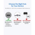 thumbnail image 5 of LENTION Multi-function 4-in-1 USB C Hub,USB to USB C Splitter with Type C Charging Adapter Compatible with MacBook Pro,New Mac Air/Surface, ChromeBook, More(C13), 5 of 11