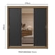 thumbnail image 3 of Ropero Closet Madesa Sublime 3 Puertas 1 Espejo MN 1, 3 of 5
