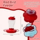 thumbnail image 4 of Comederos para pájaros, comedero para colibríes, comederos para colibríes para exteriores, colgantes, a prueba de hormigas, paquete de 2 comederos para colibríes para exteriores, comederos de plástico, 4 of 5
