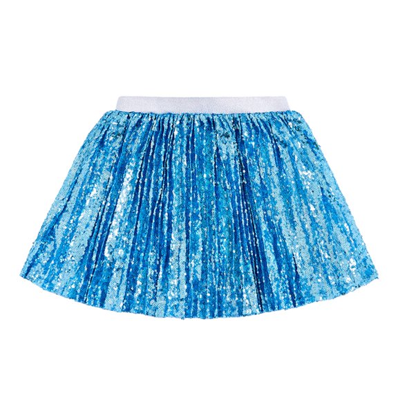 EnJoCho Toddler Girl Tutu Skirt Girls Skirt Sequin Pleated Skort Sparkly Min𝗂 Skirt for Girls Birthday Dance Music Concert Clothes