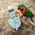thumbnail image 6 of Parrot Harness and Leash, Pet Bird Harness with Leash, For Lovebird Conure Cockatiel Macaw(Green Floral)-XL, 6 of 6