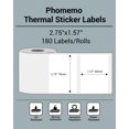 thumbnail image 2 of Etiquetas térmicas adhesivas Phomemo 70x40 mm para M221/M220/M250/M260, 2 of 6